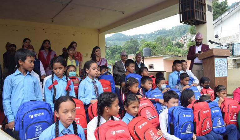 Stationary  Distribution to 40 schools in Gorkha