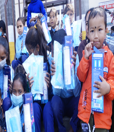 Water Bottle Distribution Himani Trust