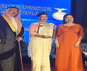 Himani Trust Chairperson awarded with Gusi Peace Prize 2023